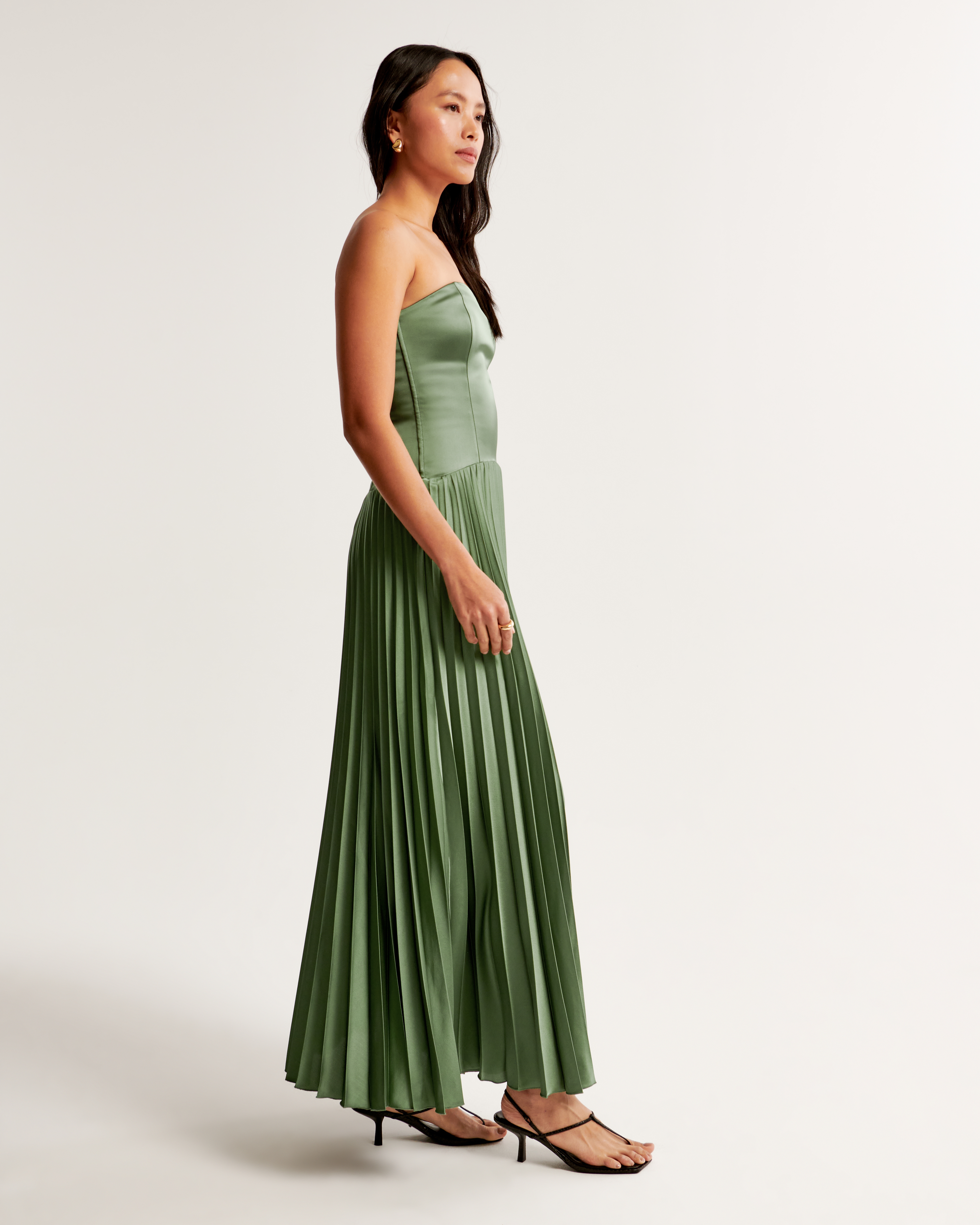 The Au0026F Giselle Strapless Drop-Waist Maxi Dress