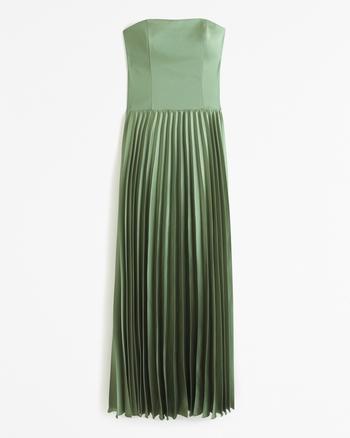 Women's The A&F Giselle Strapless Drop-Waist Maxi Dress | Women's Clearance  | Abercrombie.com
