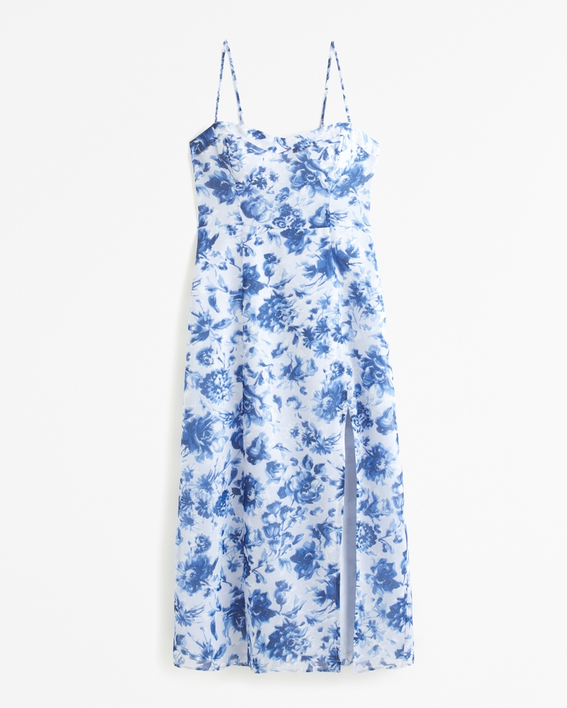 Women's The A&F Camille Midi Dress | Women's Clearance | Abercrombie.com