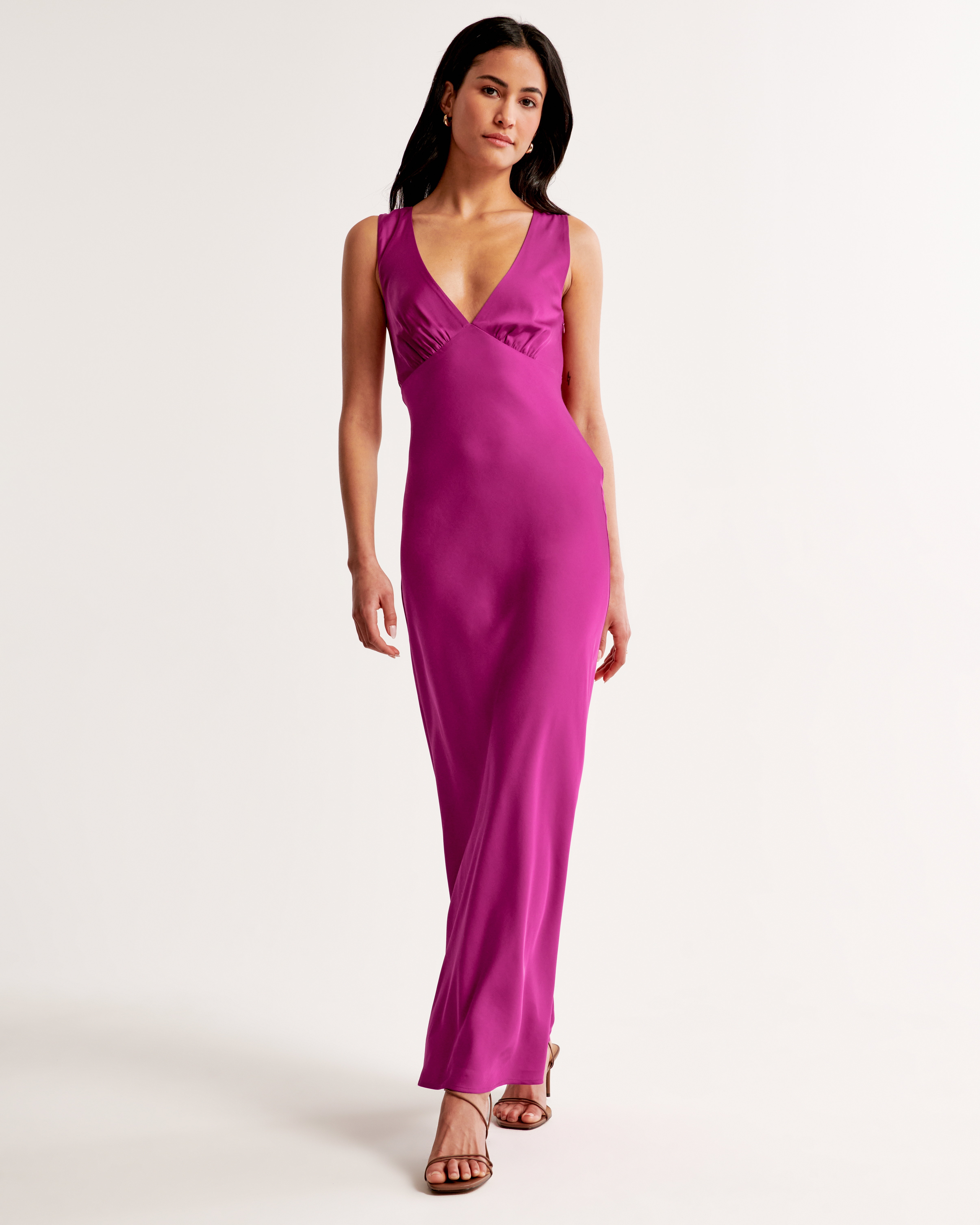 Cowl back maxi outlet dress