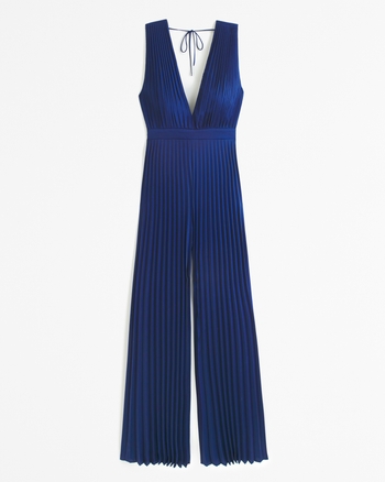 Women's The A&F Giselle Pleated Jumpsuit Women's Dresses & Jumpsuits