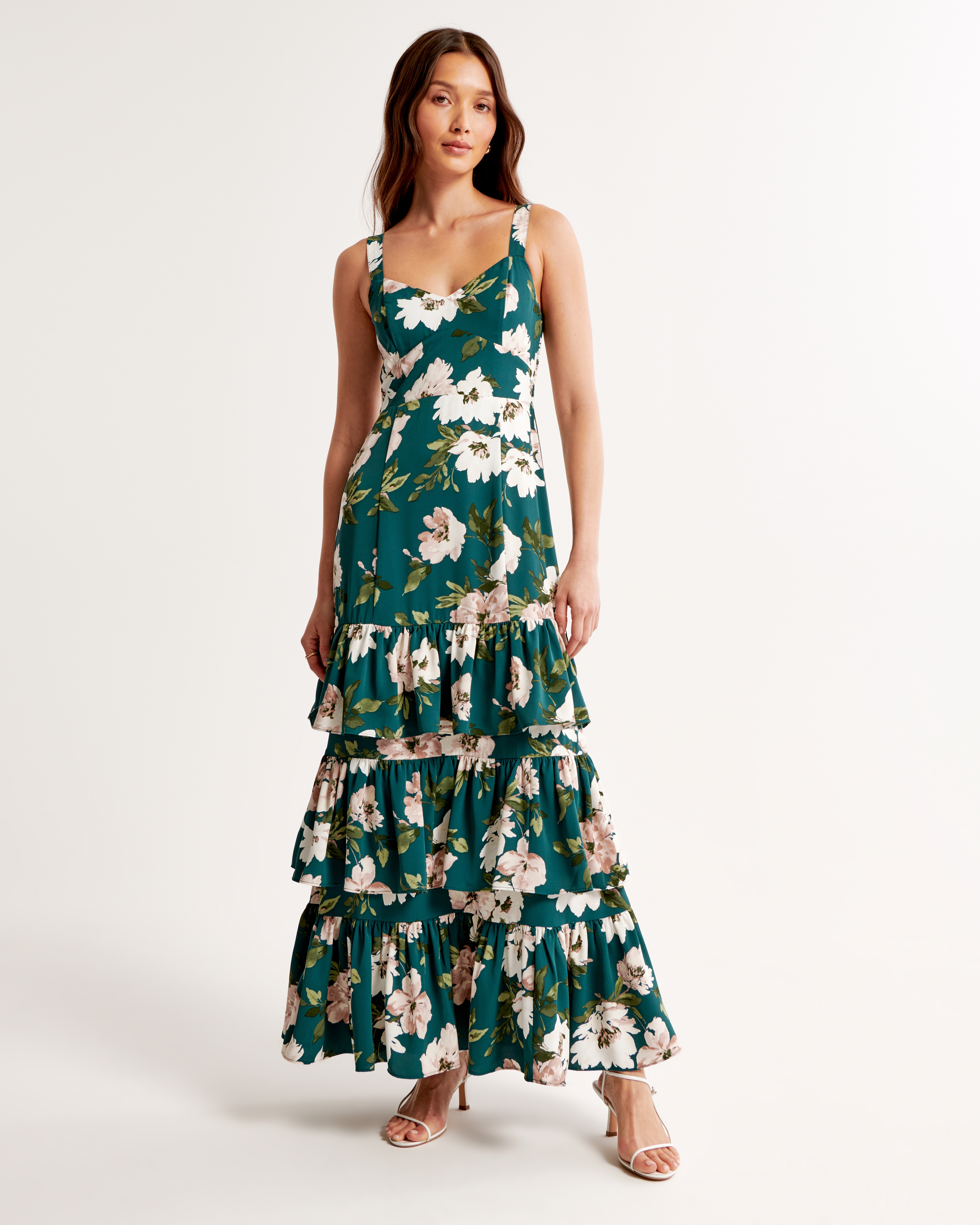 Women's Drama Ruffle Tiered Maxi Dress | Women's Dresses & Jumpsuits |  Abercrombie.com