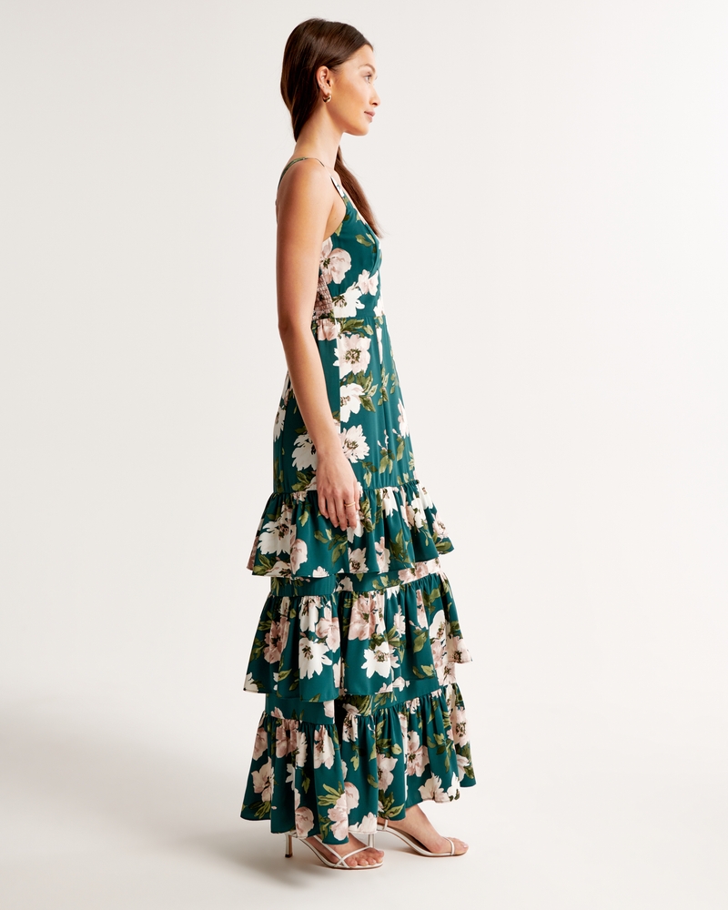 Drama Ruffle Tiered Gown