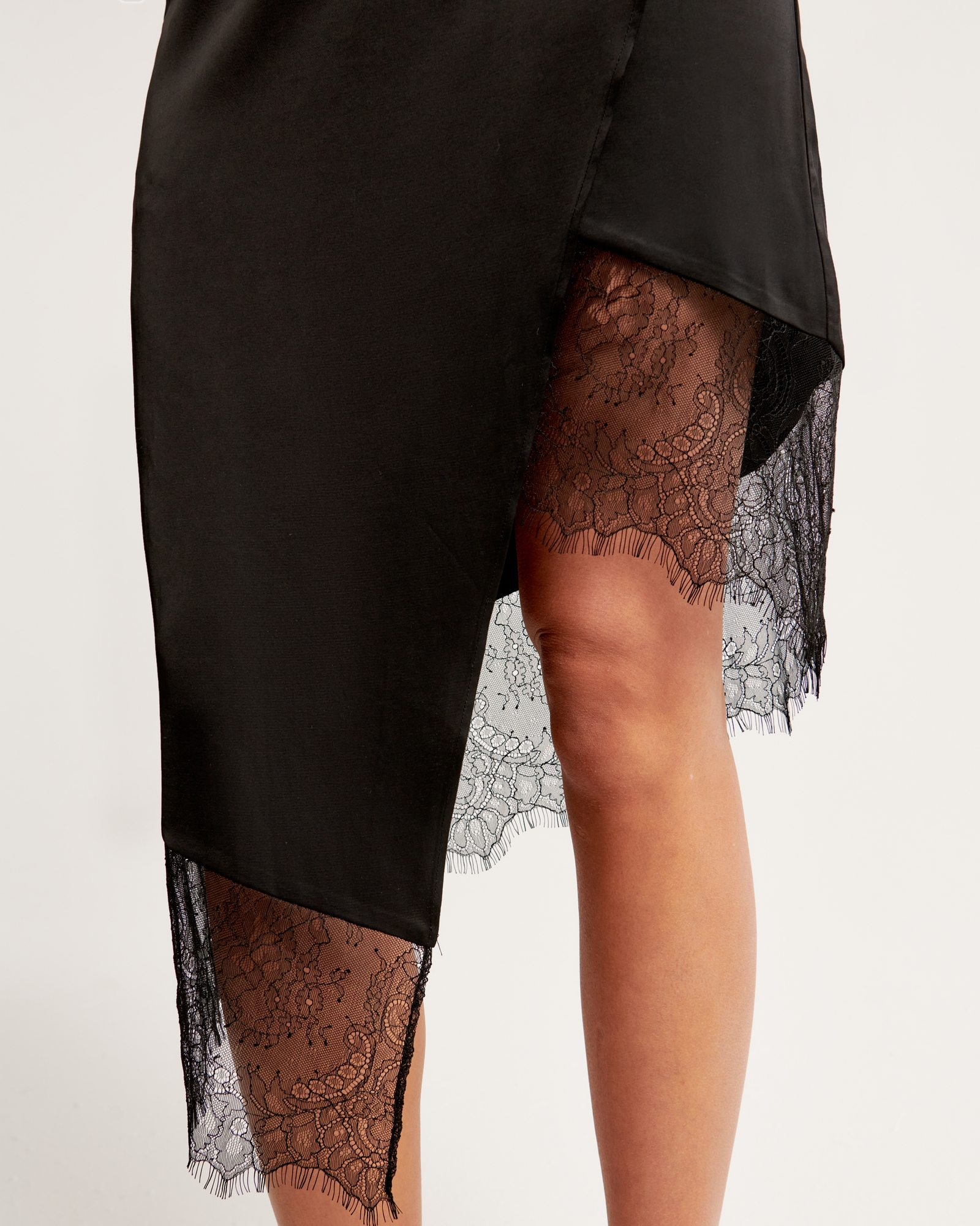 Slip Asymmetrical Midi Dress