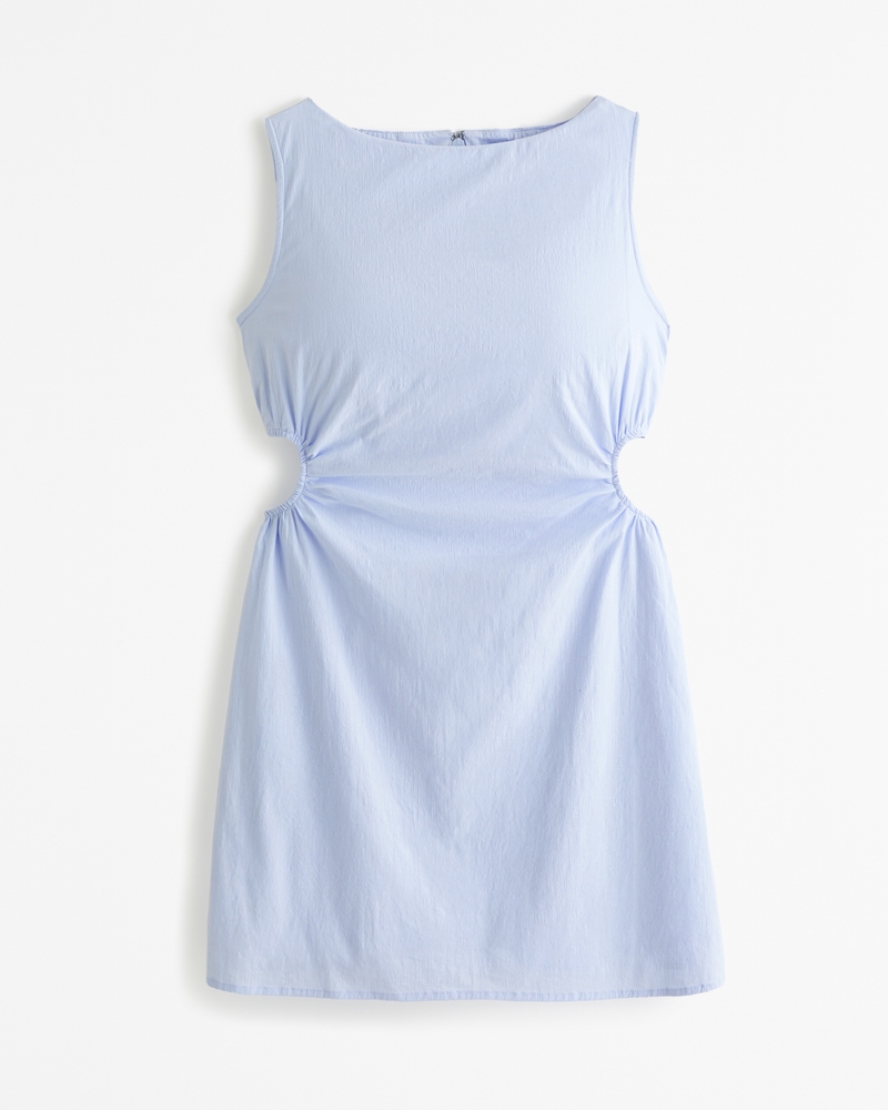 Women's Stretch Cotton Cutout Mini Dress, Women's Dresses & Jumpsuits