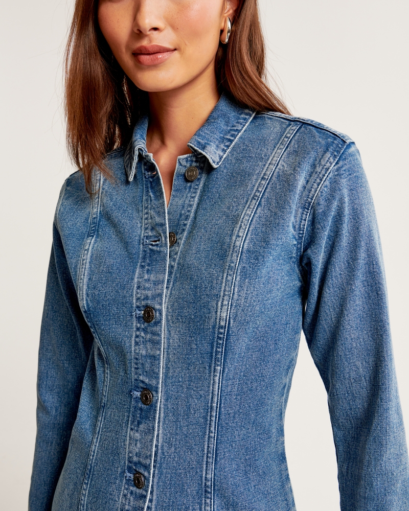 Women's Denim Shirt Dress, Women's Clearance