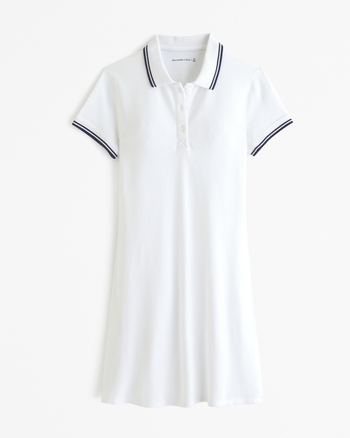 Vintage Knit Dress Polo Neck Elbow Sleeve Style 443D89 N