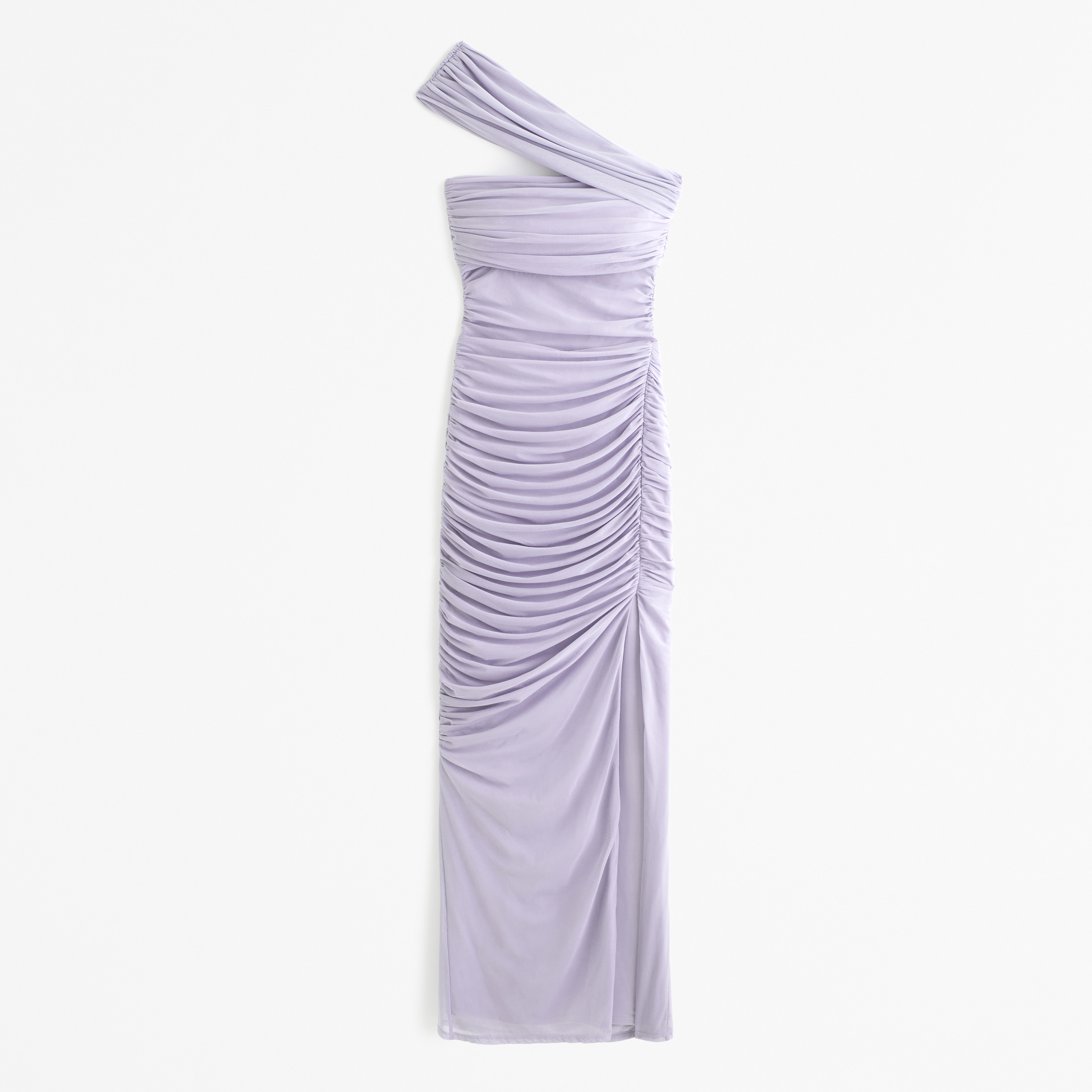 Women's Mesh Asymmetrical Off-The-Shoulder Draped Maxi Dress Women's Mesh Asymmetrical Off-The-Shoulder Draped Maxi Dress