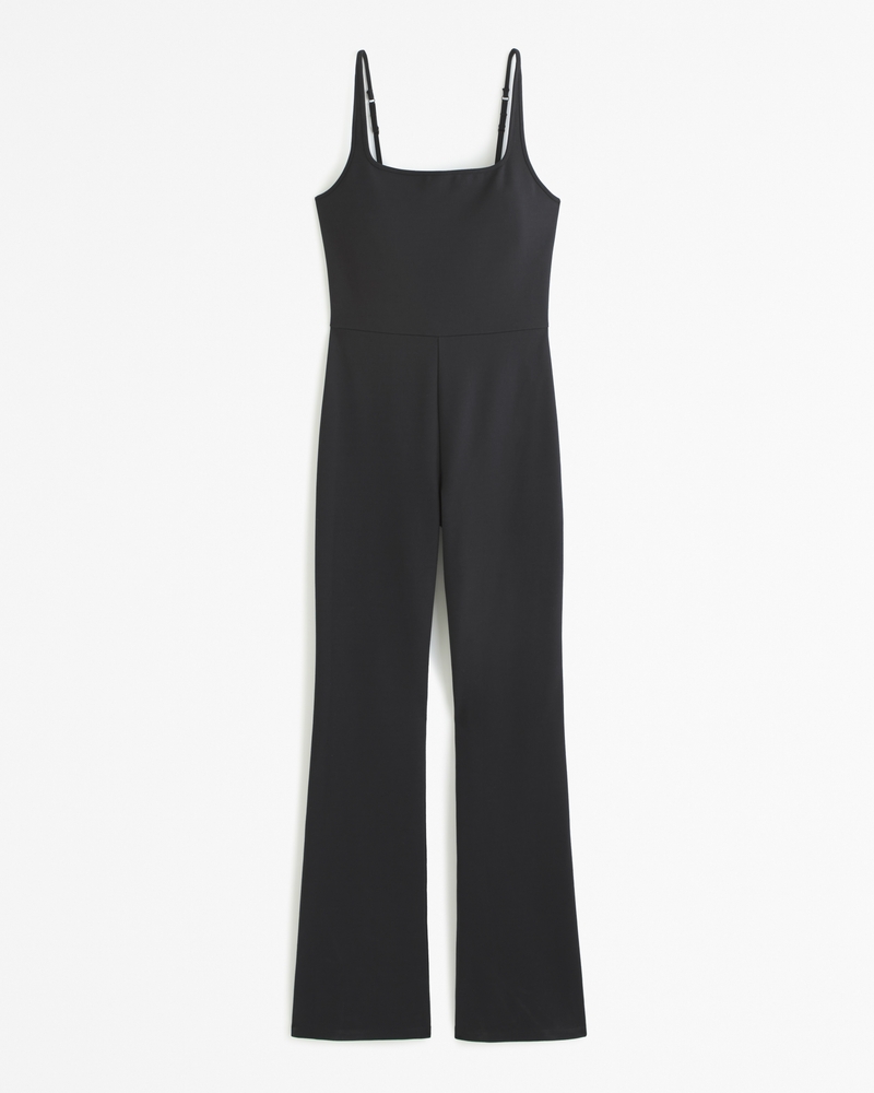 Women's Ponte Unitard Flare Jumpsuit | Women's Clearance | Abercrombie.com