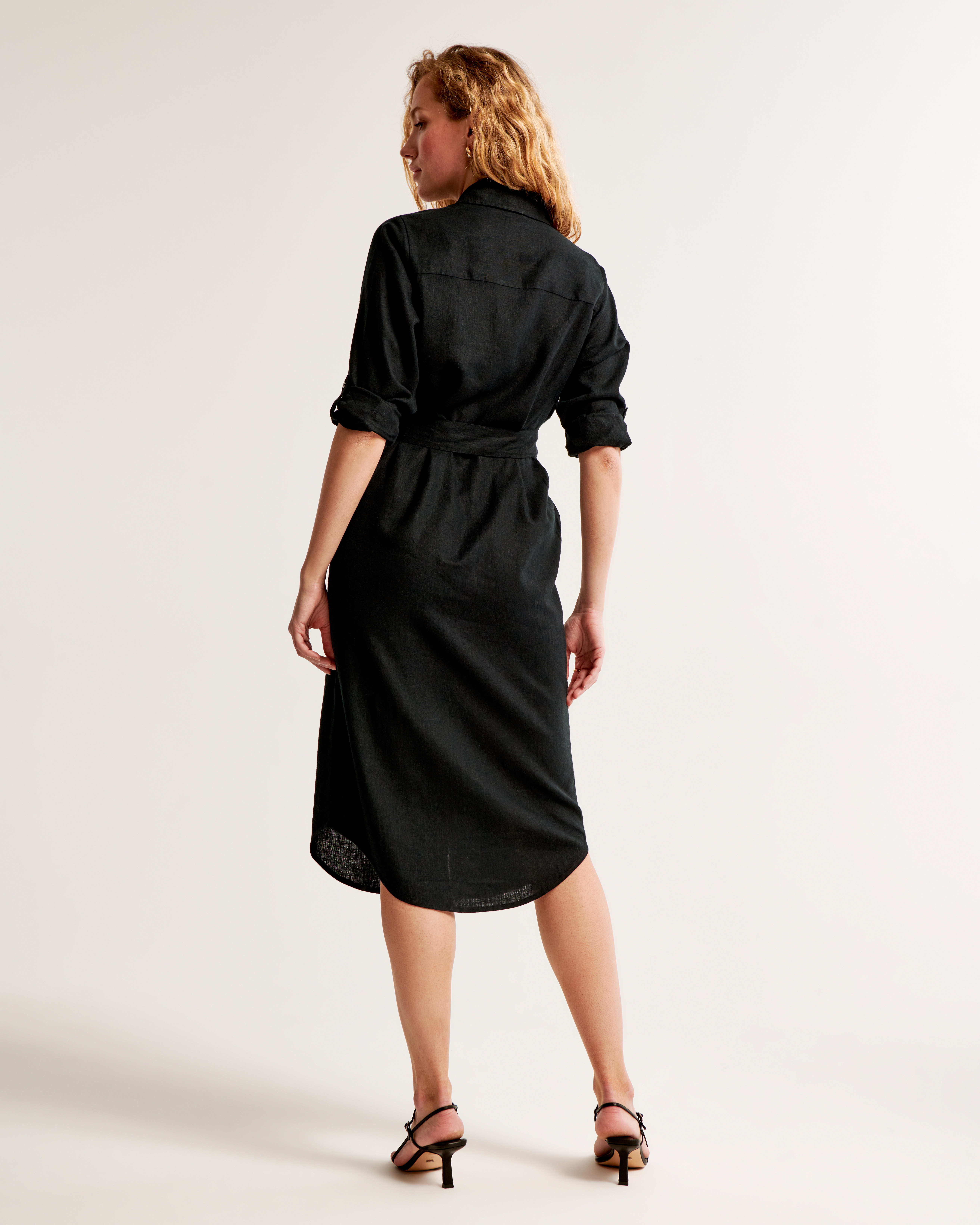 Abercrombie midi cheap shirt dress