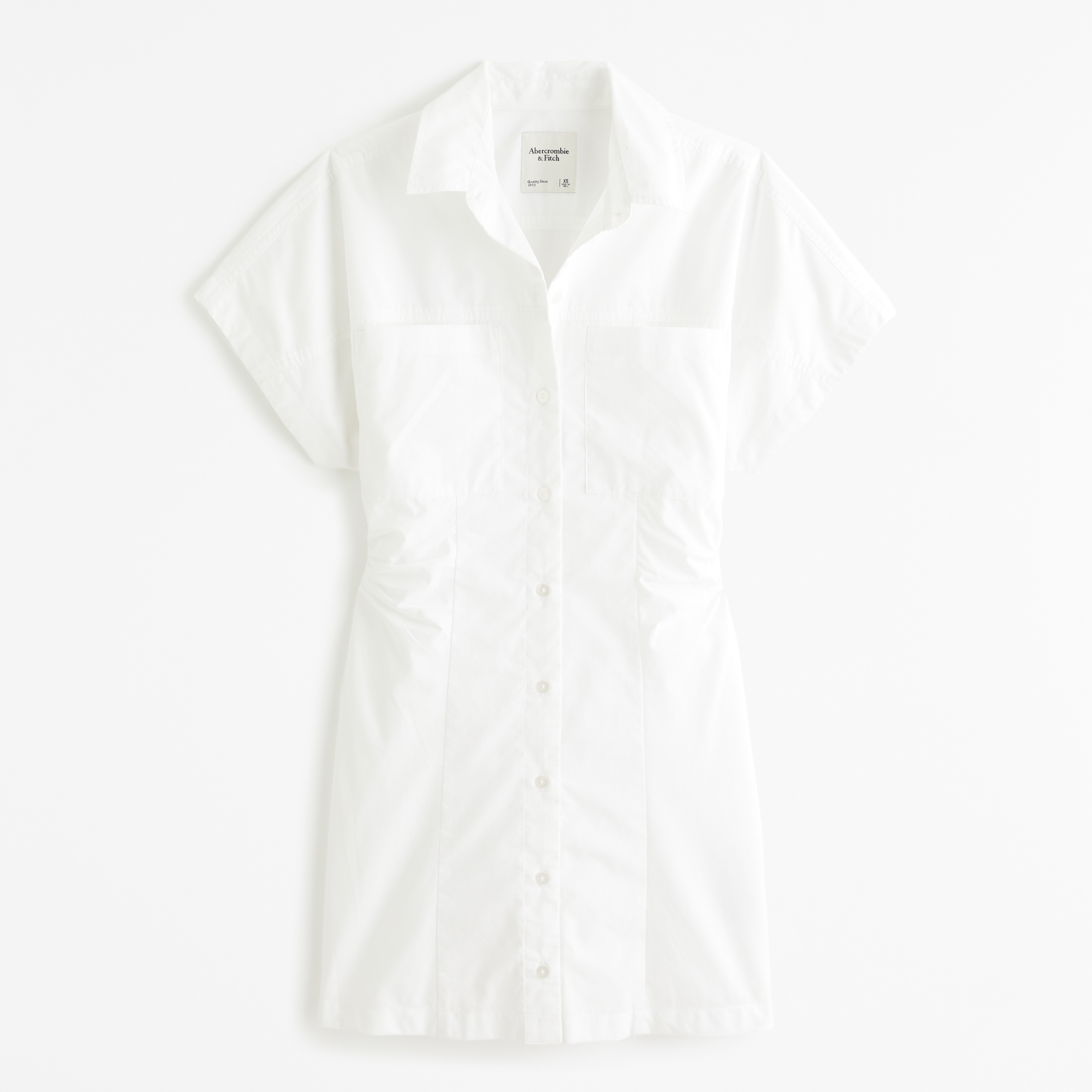 Women's Short-Sleeve Poplin Shirt Dress | Women's Dresses