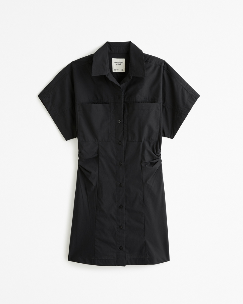 Short-Sleeve Shirt Dress