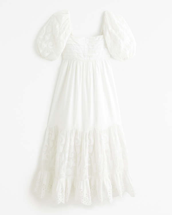 Emerson Eyelet Midi Dress, White