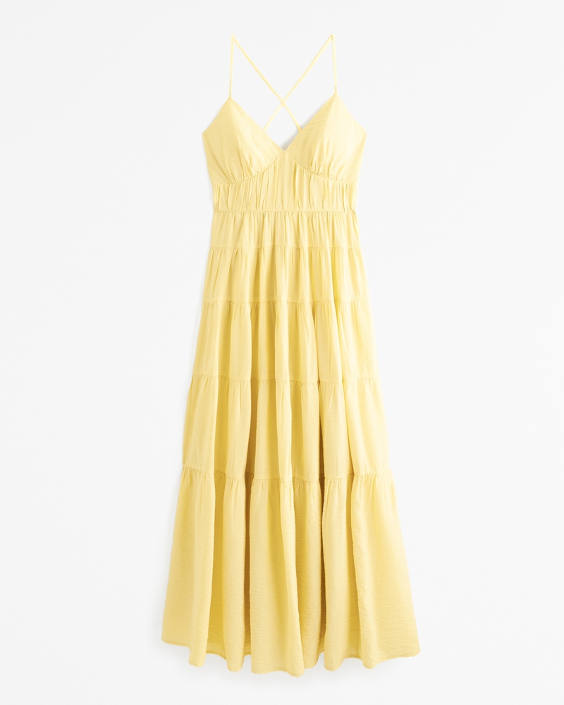 Abercrombie yellow dress hotsell