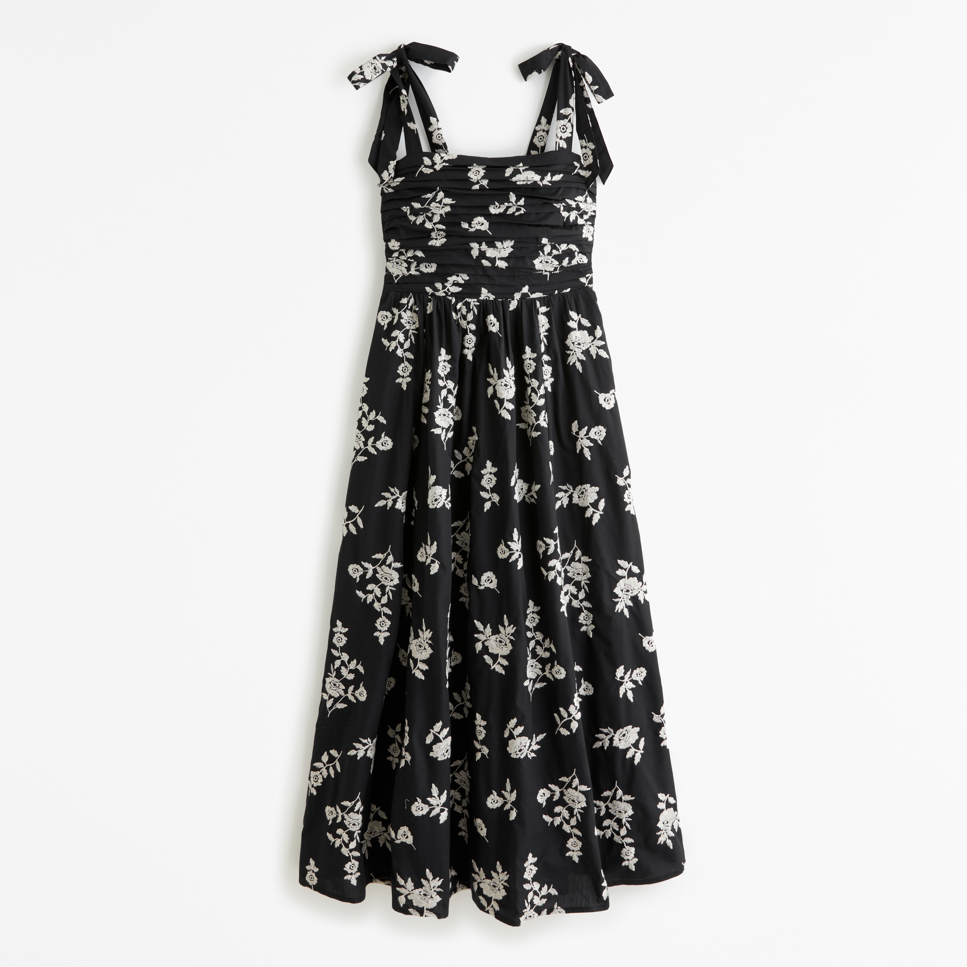 Tie strap maxi store dress