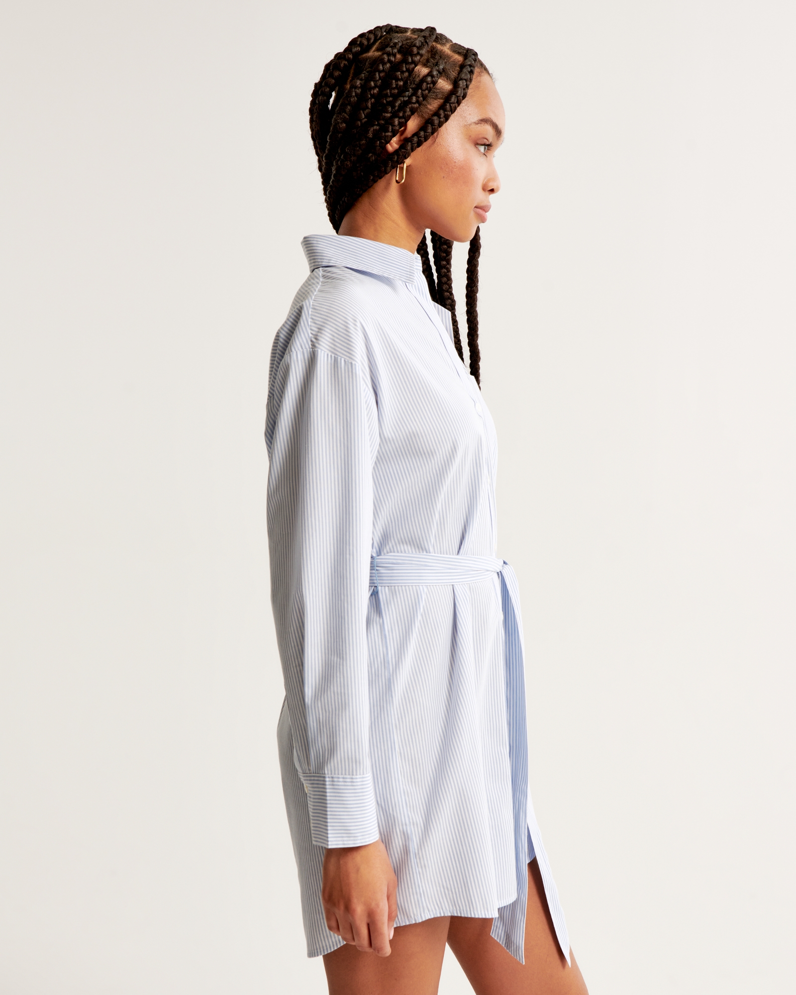 Relaxed Poplin Shirt Dress