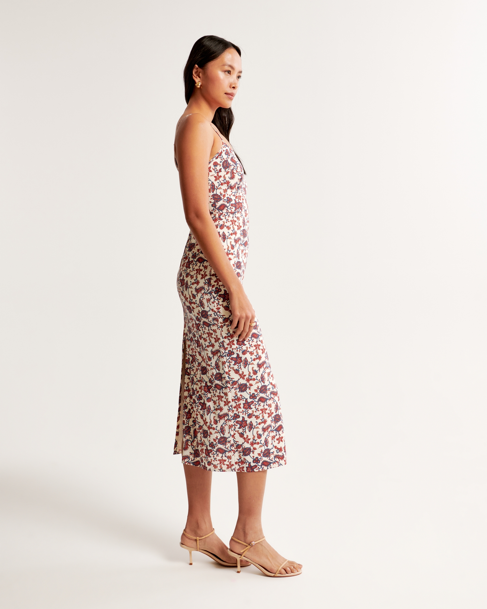 Scoopneck Slip Midi Dress