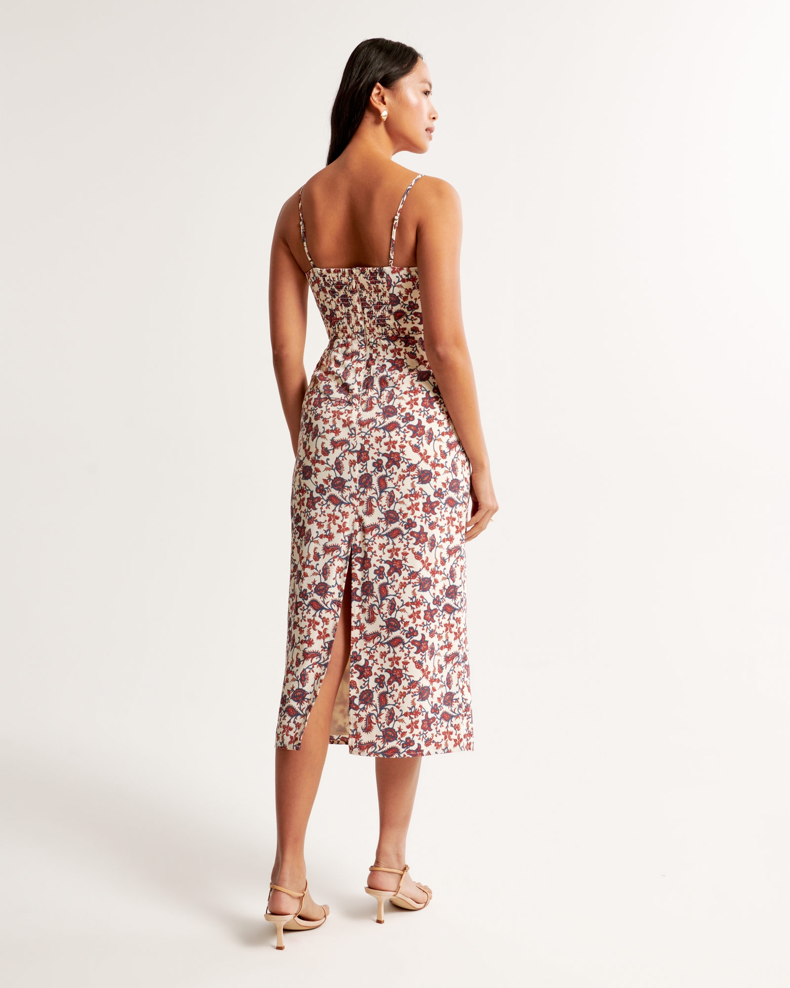 Scoopneck Slip Midi Dress