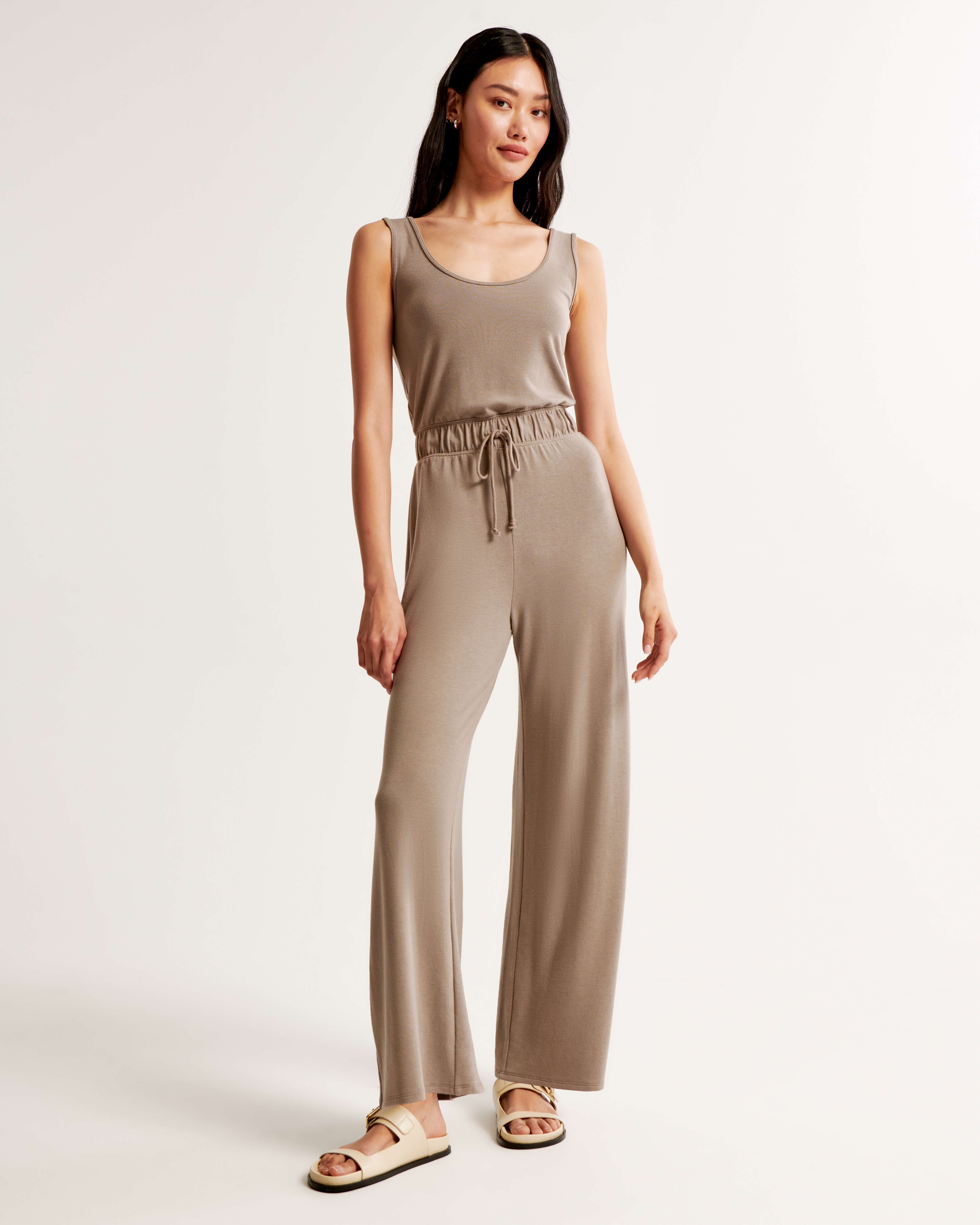 Women s Lounge Scoopneck Jumpsuit Women s Sleepwear Loungewear Abercrombie