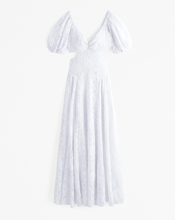 Robe maxi femme fluide dégradée avec bandeau froncé et découpe à la taille