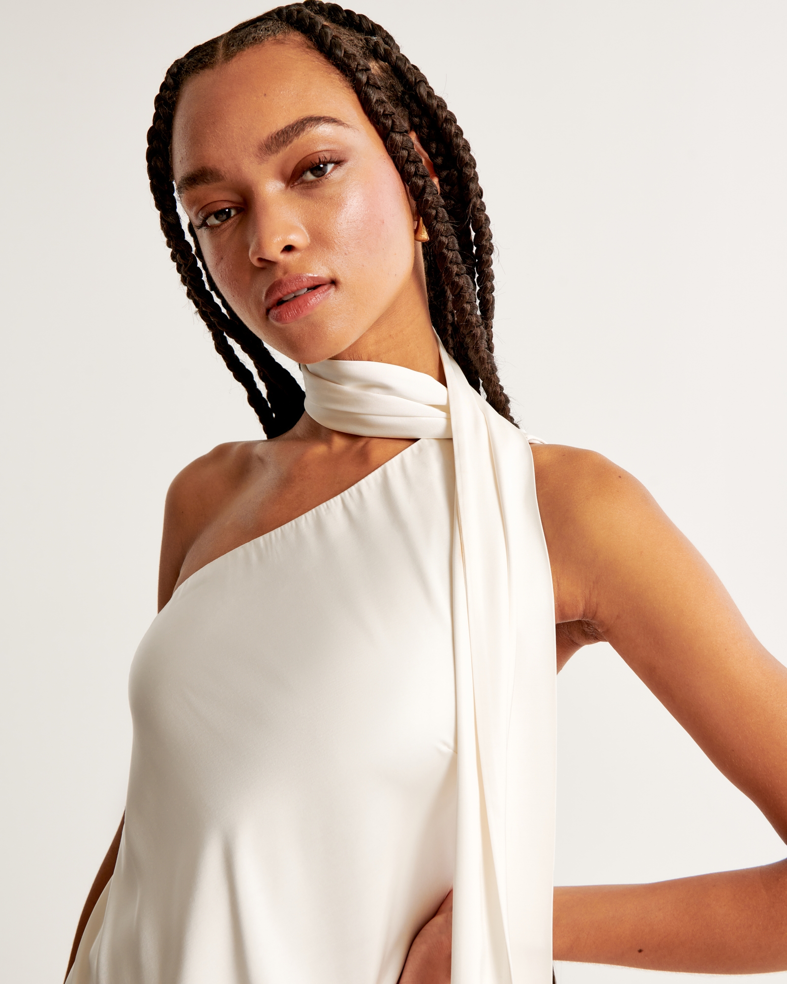 Scarf Slip Mini Dress