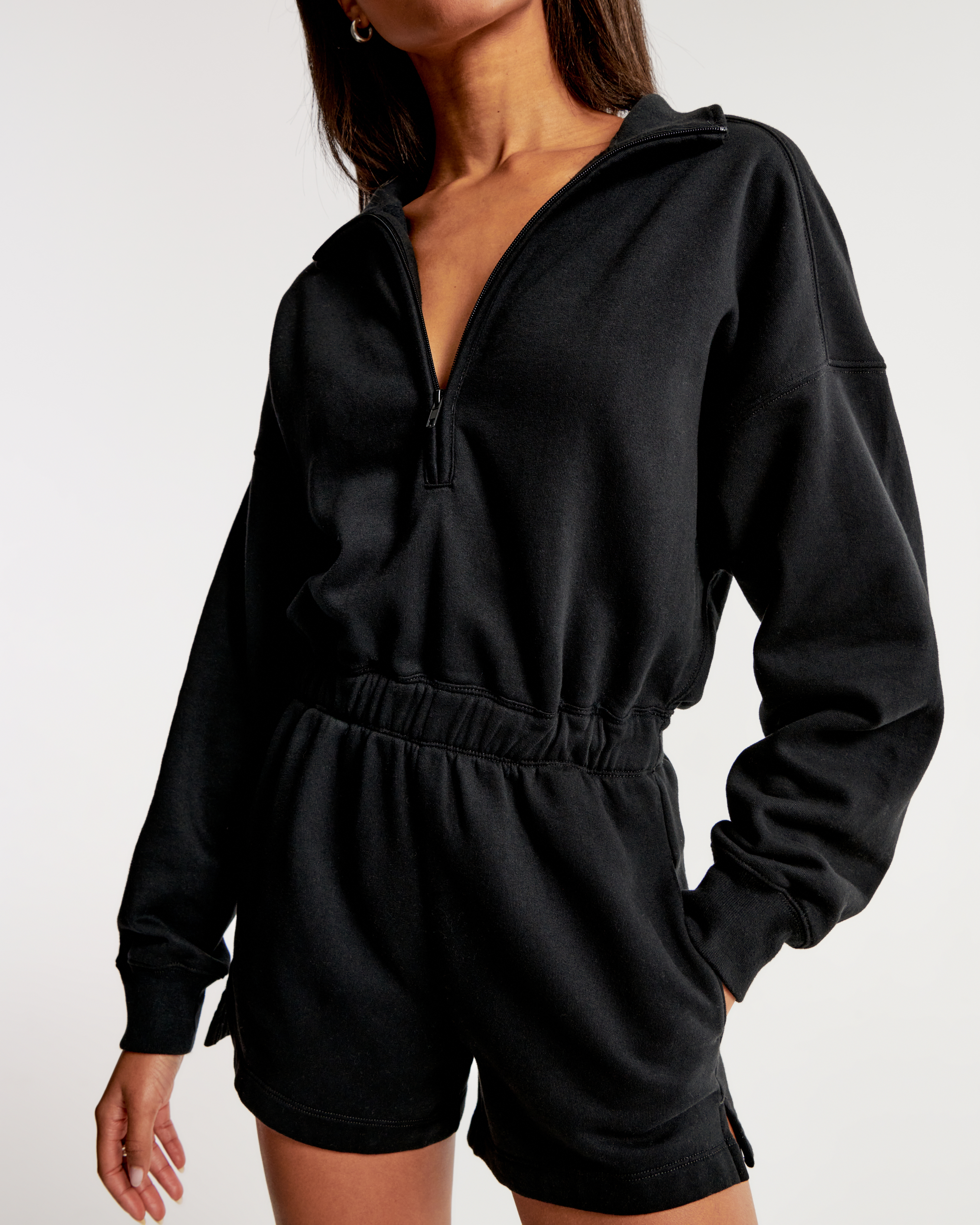 Women s Long Sleeve Fleece Romper Women s Clearance