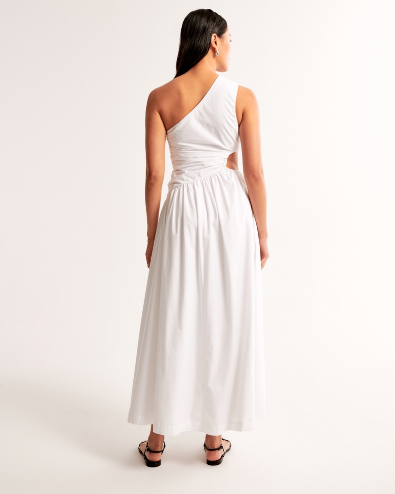Damen One-Shoulder-Maxikleid mit Zierausschnitt | Damen Kleider 