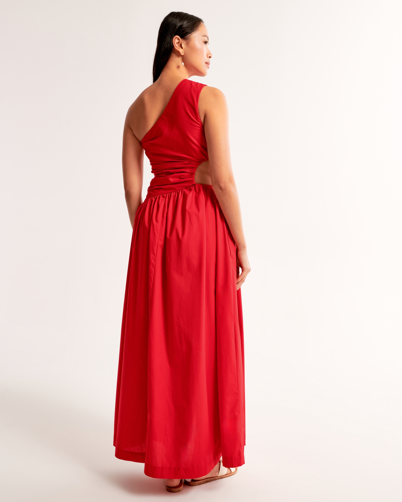 One-Shoulder Cutout Maxi Dress