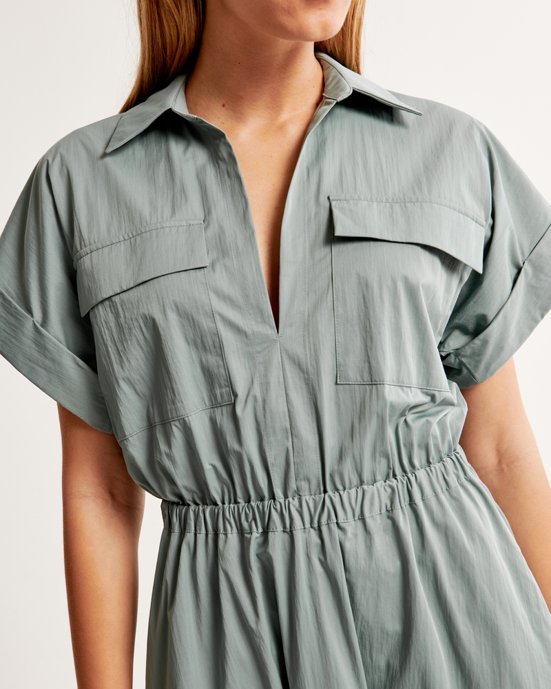 Utility Maxi Shirt Dress
