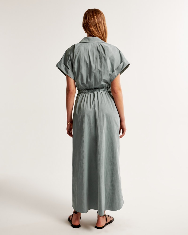 Utility Maxi Shirt Dress