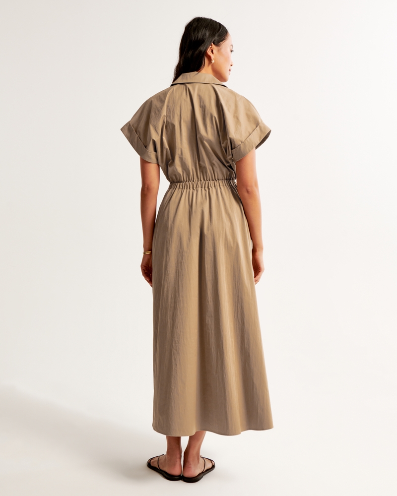 Utility Maxi Shirt Dress