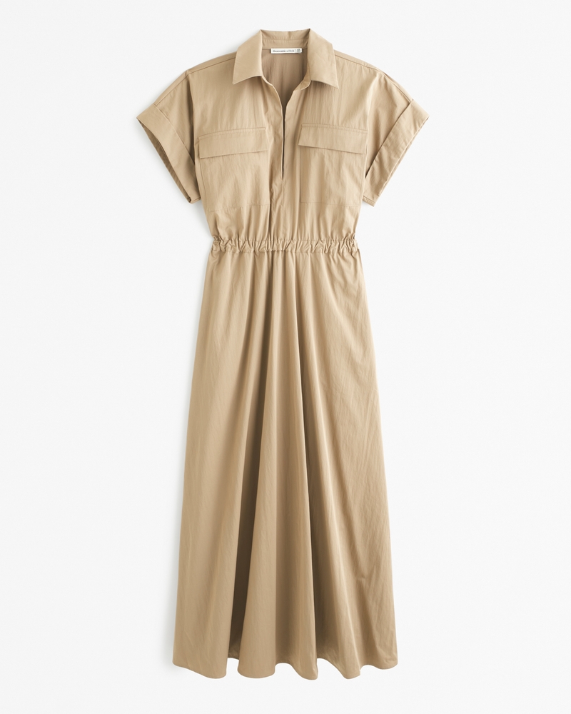 Utility Maxi Shirt Dress