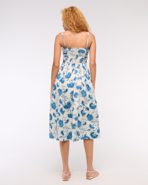 Women's The A&F Emerson Poplin Wide Strap Midi Dress | Women's Clearance |  Abercrombie.com