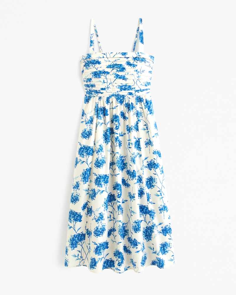 Emerson Poplin Wide Strap Midi Dress