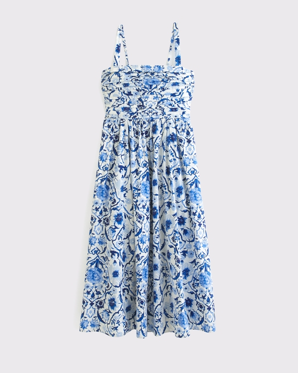Emerson Poplin Wide Strap Midi Dress