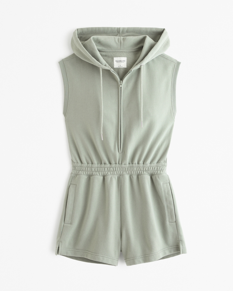 Hooded Fleece Romper