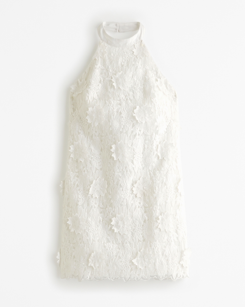 Abercrombie white lace dress hotsell