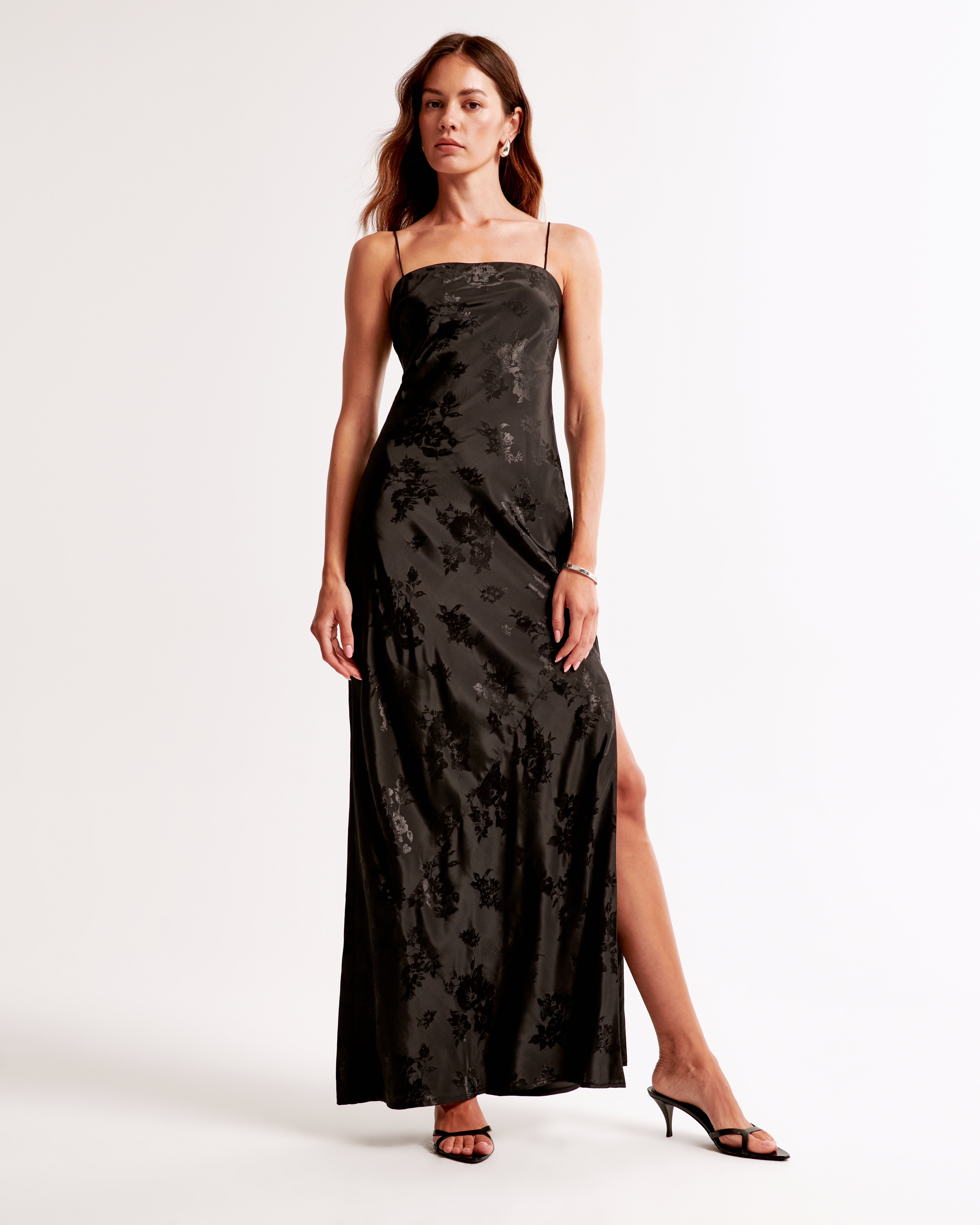 Jacquard slip dress hotsell