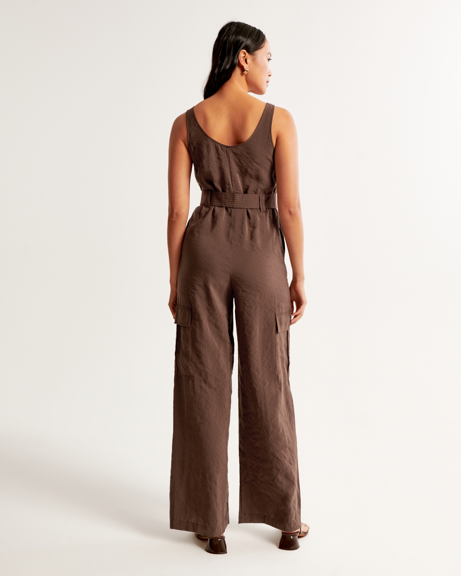 Draped Utility Jumpsuit