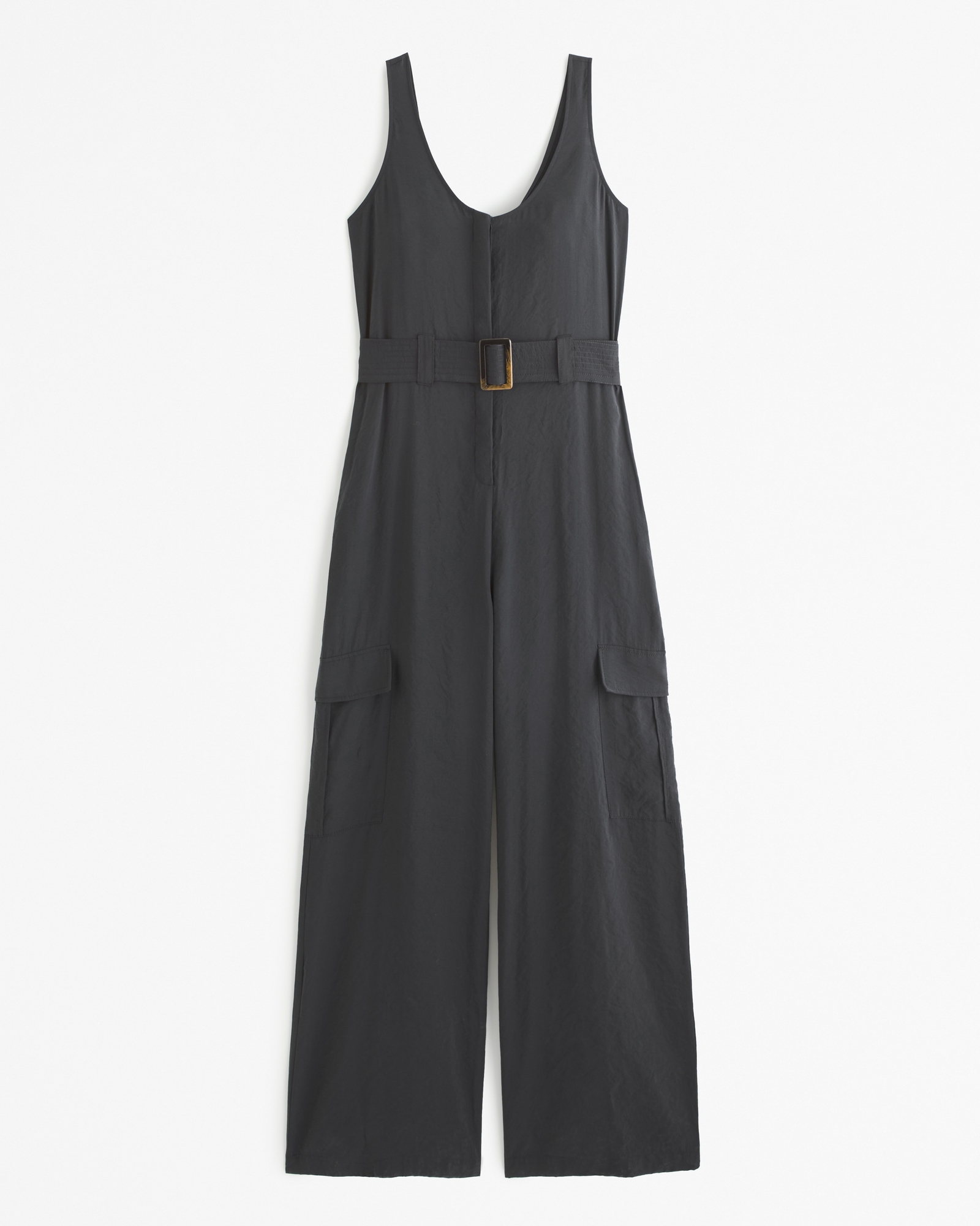 Draped Utility Jumpsuit