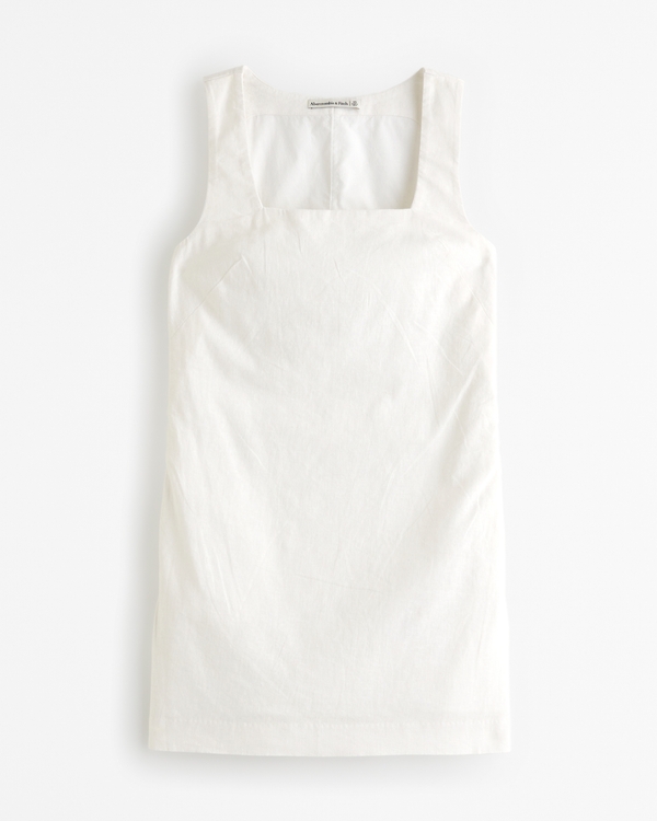 Women's Linen-Blend Shift Mini Dress | Women's Clearance | Abercrombie.com