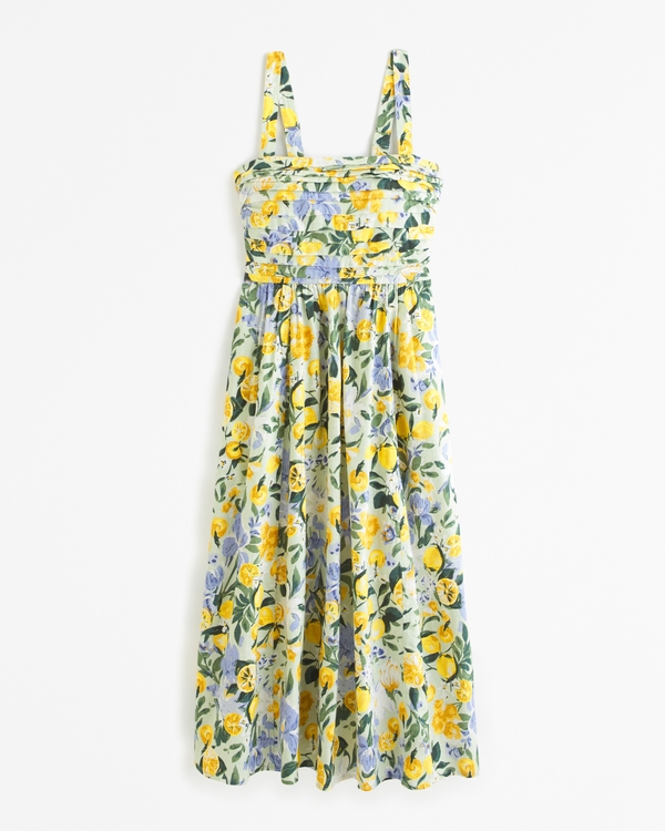 Women's Casual Dress Tank Dress Summer Dress Floral Pocket Print Strap Midi Dress Active Fashion Outdoor Daily Sleeveless Loose Fit Blue Summer Spring S M L XL XXL