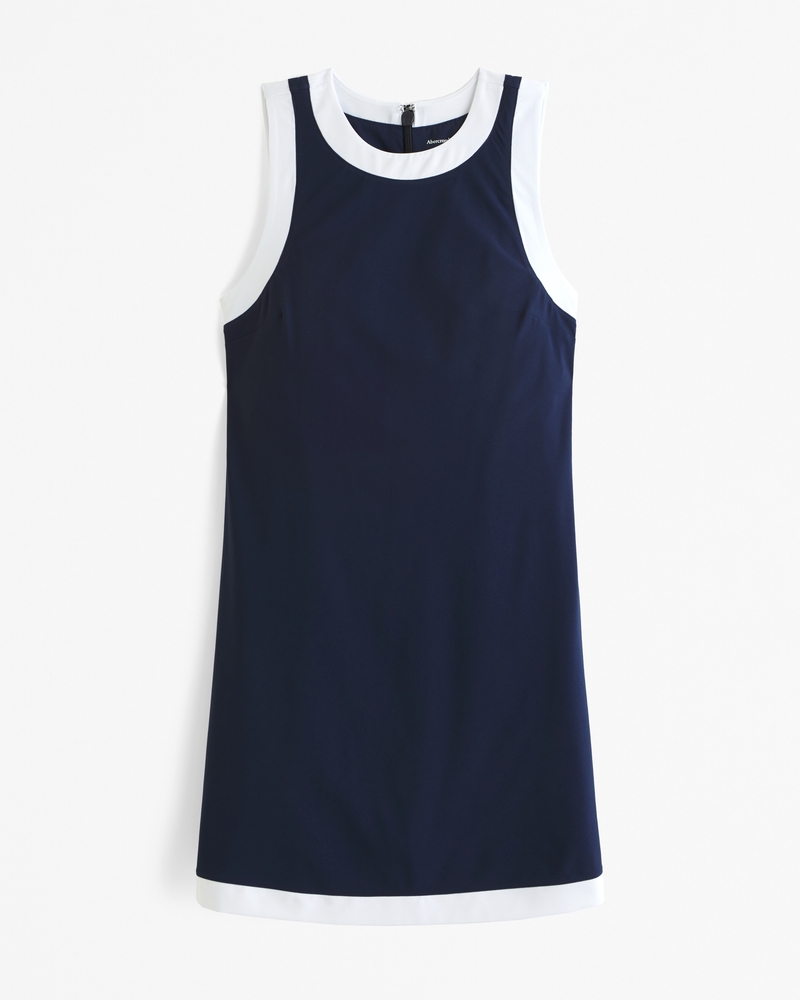 High-Neck Traveler Mini Dress
