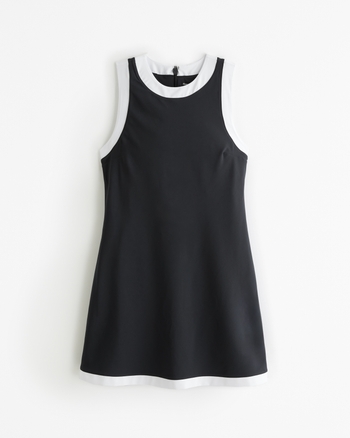 High-Neck Traveler Mini Dress