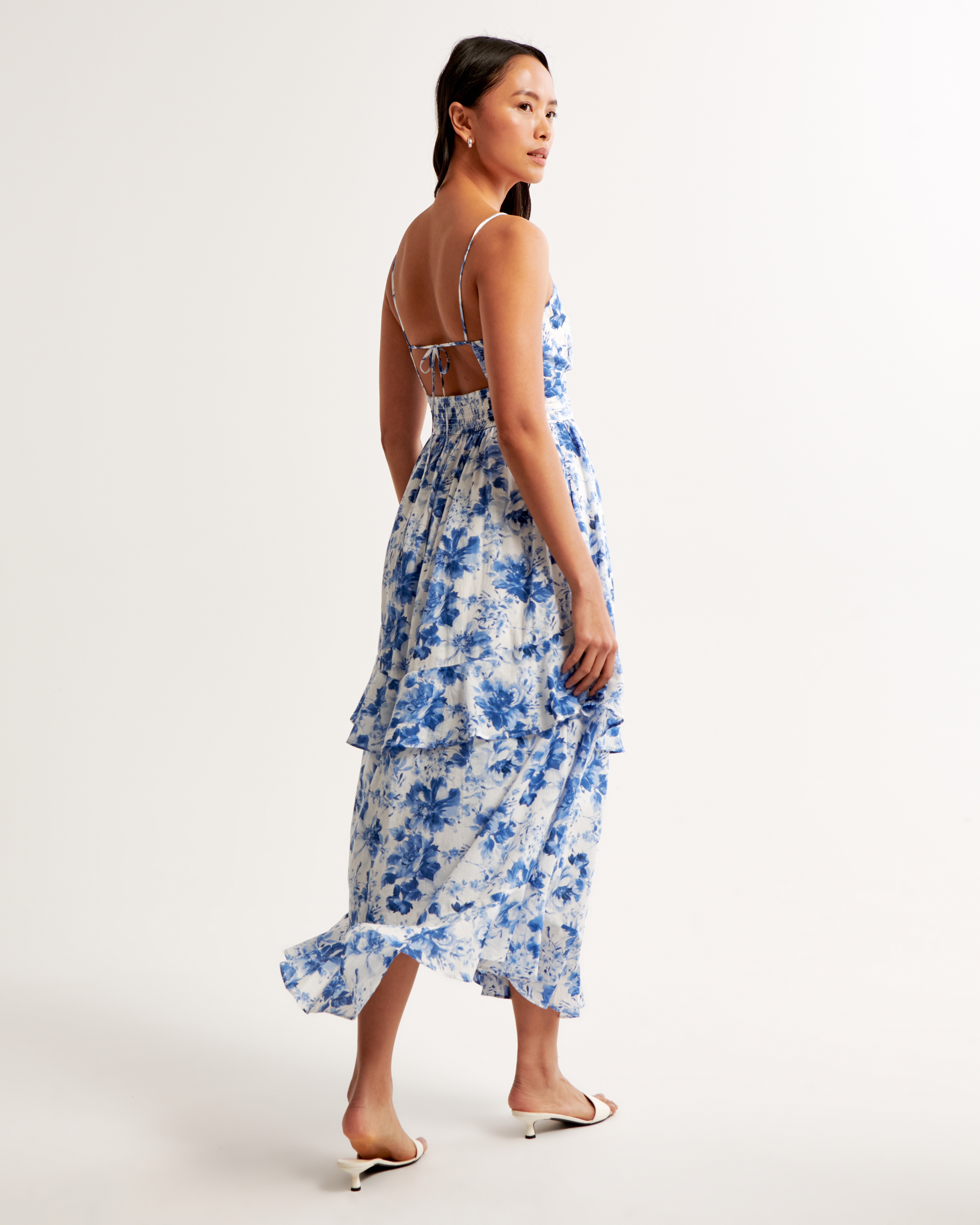 Women's Tiered Ruffle Maxi Dress | Women's Clearance | Abercrombie.com