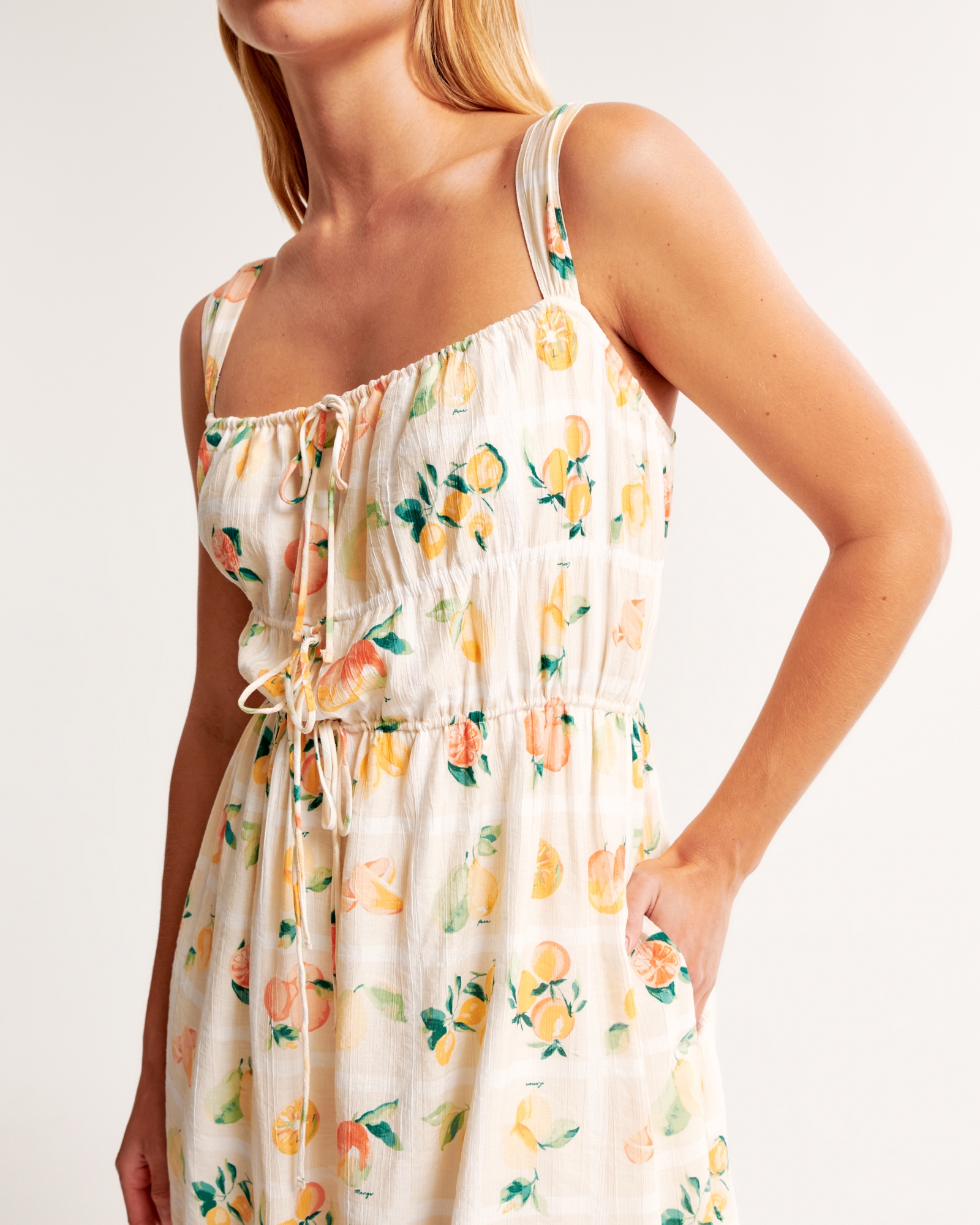 Tie-Front Mini Dress