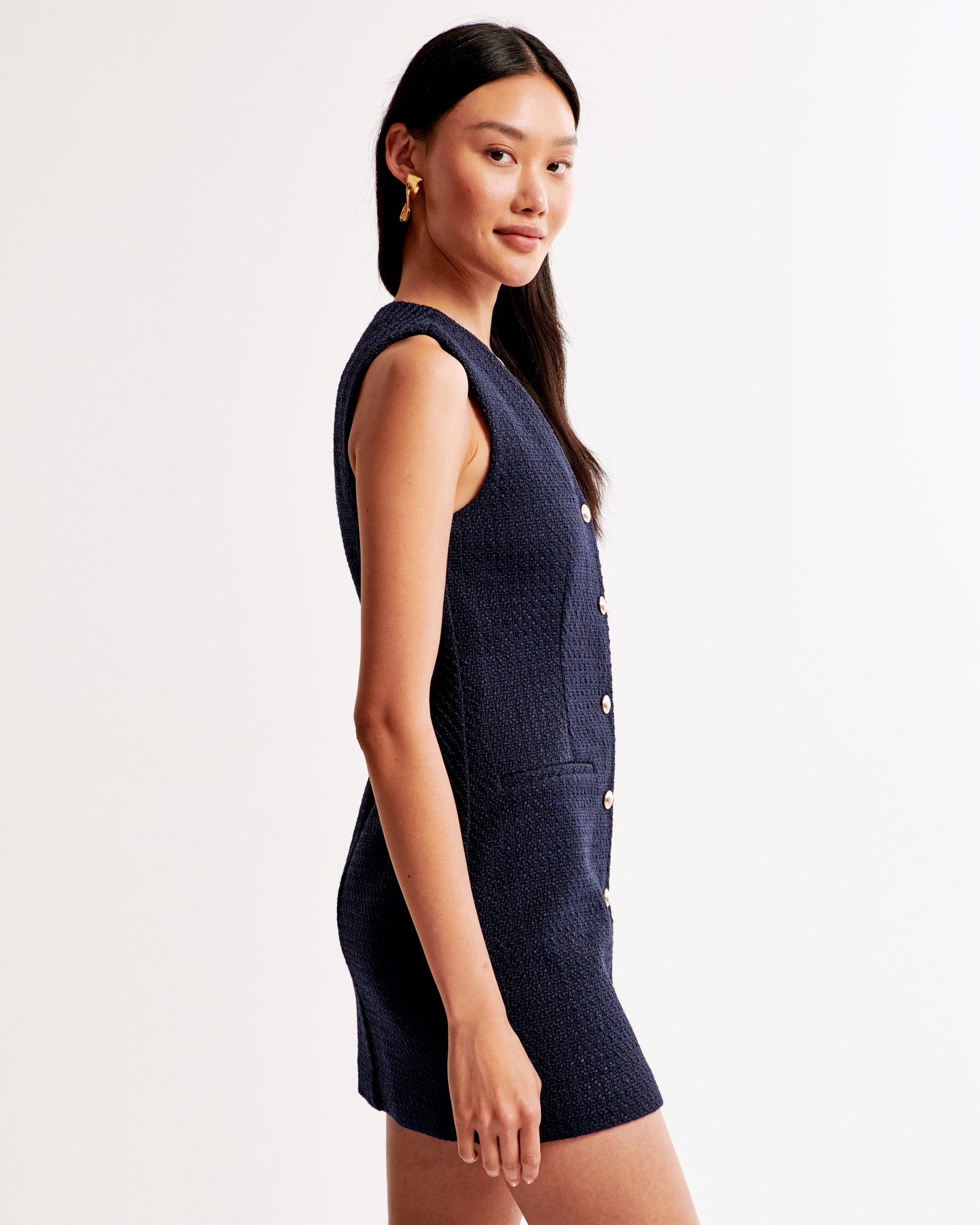 The A&F Mara Tweed Vest Mini Dress