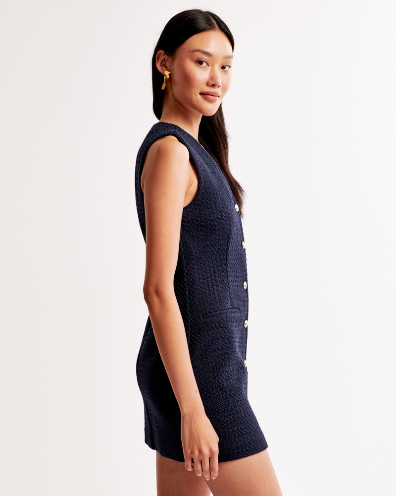 The A&F Mara Tweed Vest Mini Dress