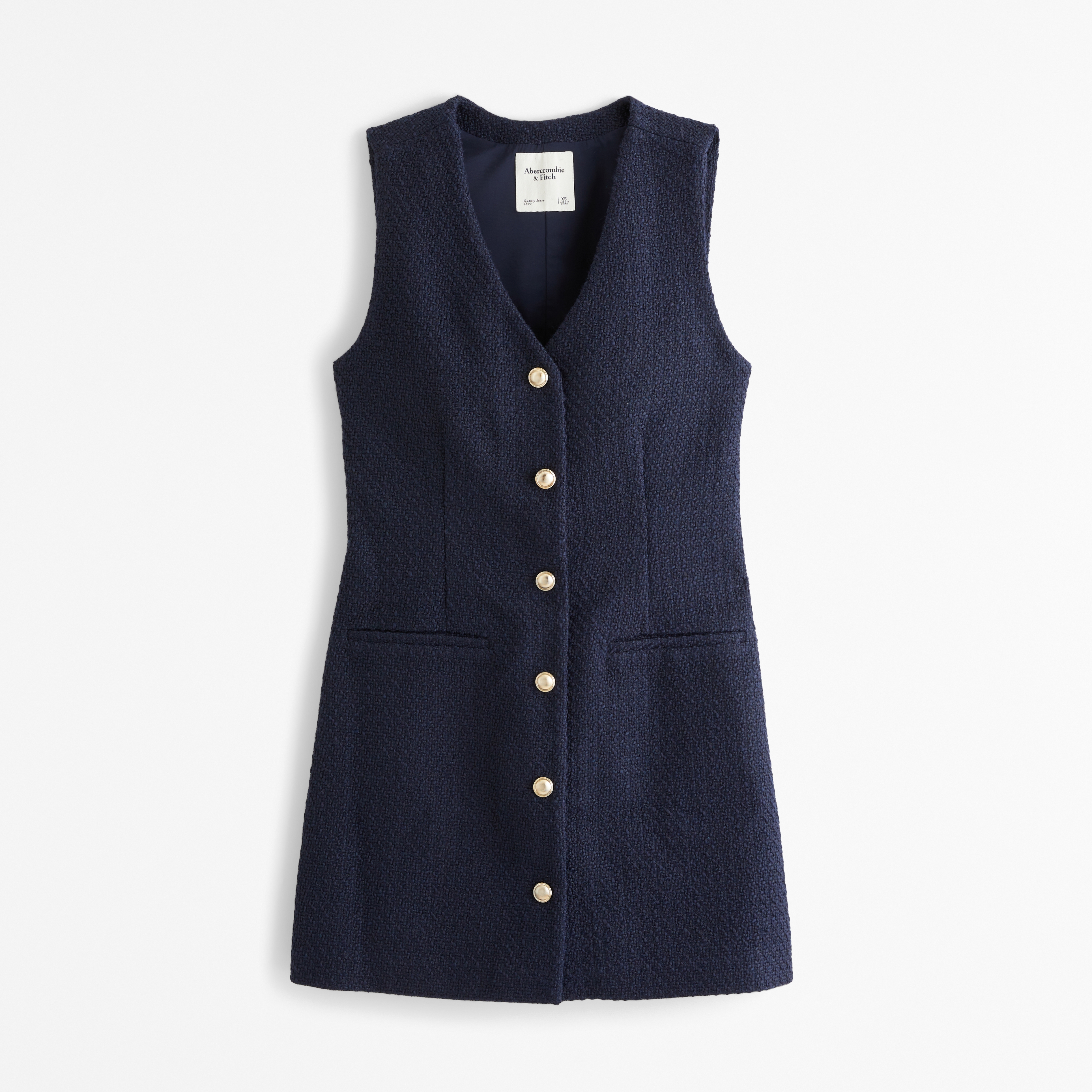 Abercrombie & Fitch The A&F Mara Tweed Vest Mini Dress | MainPlace