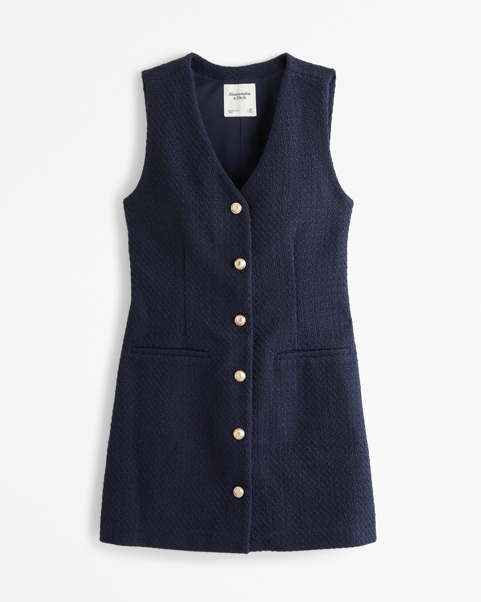 The A&F Mara Tweed Vest Mini Dress